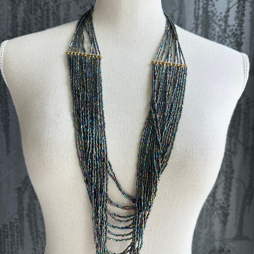 Multicolor Beaded Necklaces Bundle And Earrings - image 5